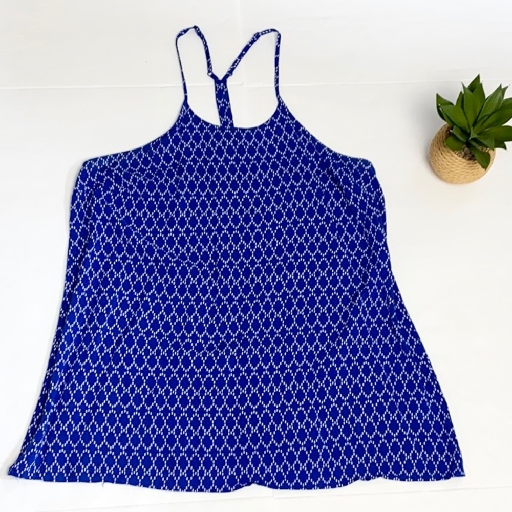 Old Navy Blue and White adjustable tank